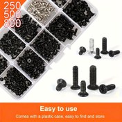 Resim 250 adet, 500 adet, 800 adet Bilgisayar Vidası - Karbon Çelik Kendinden Delen Vidası, Altıgen Başlıklı, 4.8mm Çap ve 10mm Uzunluk, PC Yapımları, Tamirleri, Elektronik Bileşenler, DIY Projeleri, Tornavida Uçları, Elektronik Vidası, Düzenli Vidası, Hassas Vida Boyutları 