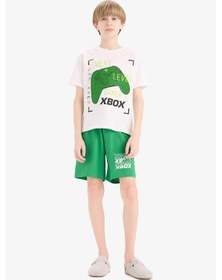 Resim Defacto Erkek Çocuk Xbox Pijama Takımı Kısa Kollu Üst Beli Lastikli Şort E0345a825hswt34 Beyaz 