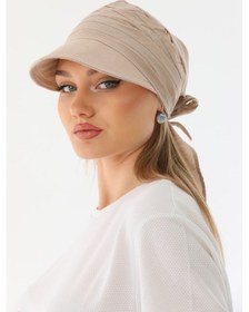 Resim Safari Bağlamalı Taş Siperli Bandana Vizör Taş 