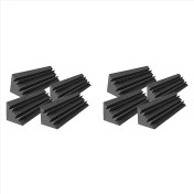 Resim Bueattuh 8 Pcs Akustik Paneller Studio Akustik Ses Geçirmez Köpük Ses Tedavisi Bas Tuzak Köşesi Ses Panelleri 12X12X48CM (Yurt Dışından) 