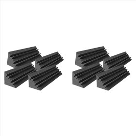 Resim Bueattuh 8 Pcs Akustik Paneller Studio Akustik Ses Geçirmez Köpük Ses Tedavisi Bas Tuzak Köşesi Ses Panelleri 12X12X48CM (Yurt Dışından) 