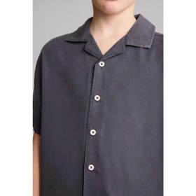 Resim DeFacto Regular Fit Apaş Yaka Kısa Kollu Gömlek Erkek Çocuk H5646A826SM 