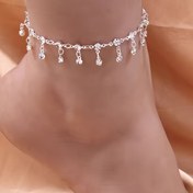 Resim 1 Adet Vintage Boho Tarzı Bakır Ayakkabı, Cam Boncuklar, Tassel Charm Ayak Zinciri, Geometrik 3D Tasarım, Şık Ayarlanabilir Kadınlar İçin, Plaj Aksesuarı ile Günlük Giyim ve Kutlama İçin 