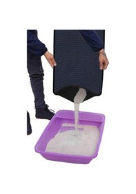 Resim Kedi Tuvaleti Önü Kokusuz Elekli Kedi Kumu Paspası - 2'li Set 21 x 21 
