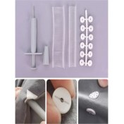 Resim Beyaz Yorgan Kılıfı Sabitleme Seti, Konfor ve Düzen Sağlar 