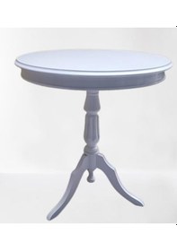 Resim Fiskos Sehpa Eko 90502 Baba 3 Ayak 60cm Hareketli Mdf Tabla Parlak Beyaz El Yapım 