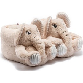 Resim Elfi Kadın Hayvanlı Panduf Bej 36/41 Bej 