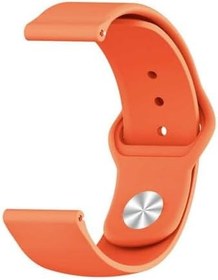 Resim GPACK Amazfit Bip 3 Pro ile uyumlu Kordon Kayış Mat Silikon 20/krd11E, Turuncu 