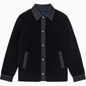 Resim Will Jacket Düz Kesim Klasik Yaka Raw Denim Detaylı Erkek Ceket - Koyu Lacivert / M 