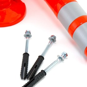 Resim İleri Trafik 5`li Delinatör Set 45 x 8 cm Tpe, Esnek Duba 