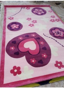 Resim Artemis Halı C596A Rose Pink Kids Çocuk Odası Halısı 133X190 Cm 