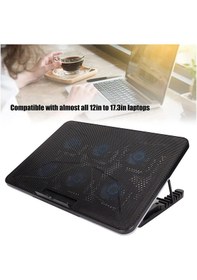 Resim Oyuncu Notebook Soğutucu Stand 6 Fanlı Kademeli Telefon Tutuculu 