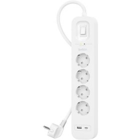 Resim Belkin ‎SRB001VF2M-V2 4'lü 2M Akım Korumalı Priz + 1xUSB-C + 1xUSB-A 