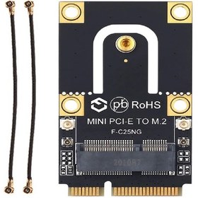 Resim Genel Markalar 5088 Mini Pci-e Express To M.2 Ngff Wifi Wireless Bluetooth Çevirici Dönüştürücü Kart 