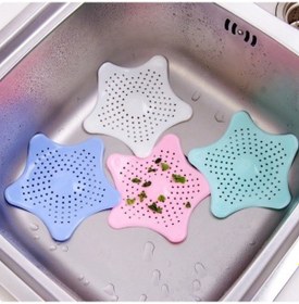 Resim Vakumlu Yıldız Süzgeç Silikon Lavabo Küvet Gider Süzgeci 