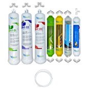 Resim Pemax Water Solutions Kapalı Kasa Su Arıtma Cihazlarına HFT 7'li Mebransız Alkali -Mineral -Detox-Tatlandırıcı 