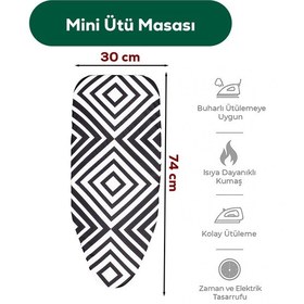 Resim Porsima 15120-1 Smart Mini Seyahat Portatif Katlanabilir Ayaklı Ütü Masası Çok Renkli 