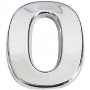 Resim BilfolD Cemax Krom Yapışkanlı 0 Rakamı 5 cm 