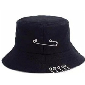 Resim K-Pop Piercing Ve Çengelli Iğne Modelli Yazlık Şapka 
