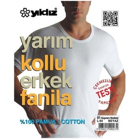 Resim 3'Lü Yıldız 01 Erkek Süprem Bisiklet Yaka Pamuk Fanila 