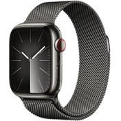 Resim Apple Watch Series 9 GPS + Cellular 41 MM Çelik Kasa Akıllı Saat (Apple Türkiye Garantili) 