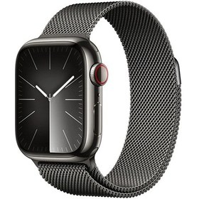 Resim Apple Watch Series 9 GPS + Cellular 41 MM Çelik Kasa Akıllı Saat (Apple Türkiye Garantili) 
