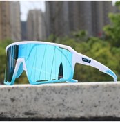 Resim Willowhaven Blue Unisex Bisiklet Spor Gözlüğü Nrc Pc Lens Tr Çerçeve Aynalı Cam Dekoratif Outdoor 