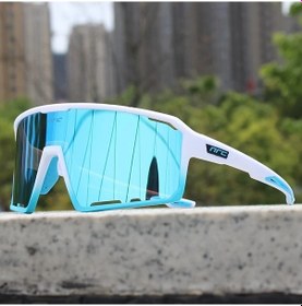 Resim Willowhaven Blue Unisex Bisiklet Spor Gözlüğü Nrc Pc Lens Tr Çerçeve Aynalı Cam Dekoratif Outdoor 