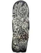 Resim Caş Dekorasyon Kuru Kafa Ve Çiçek Figürlü Geçici Dövme Tattoo 