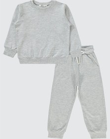 Resim Civil Unisex Çocuk Eşofman Takımı 2-5 Yaş Karmelanj Karmelanj Gri 