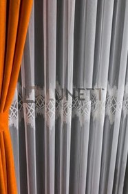 Resim Kuleli Sık Pileli 1X3 Tül Perde, 420 x 250 