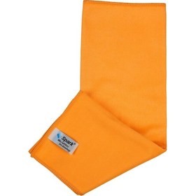 Resim 3 Adet Spark Kristal Mikrofiber Cam Silme Bezi Ve Genel Temizlik & Kurulama Bezi 40x40 Cm Turuncu 