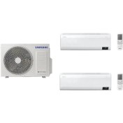 Resim Samsung Windfree™ 12+18 BTU/h Iç Ünite 8 Kw Dış Ünite A++ 27300 BTU 1+2 Sistem Multi Inverter Duvar Tipi Klima 
