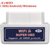 Resim Wıfı Elm327 V1.5 -süper Mini Elm327 V2.1 Bluetooth Uyumlu Obd2 Tarayıcı Wifi Elm 327 V1.5 Android Ios Araç Teşhis Aracı Obd Iı Kod Okuyucu 