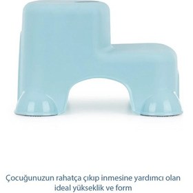 Resim Babyjem Kaydırmaz Bebek Katlı Basamağı Soft Mavi 