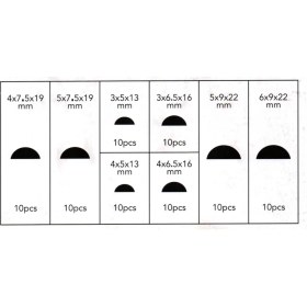 Resim Worldforce Kama Seti Karbon Çelik Woodruff Seti 80 Parça 