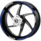 Resim Deeb Honda Cbr250 Jant Şeridi Reflektif Mavi Beyaz Model S 
