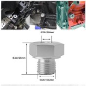 Resim Ls Serisi Motor Yağı Basınç Sensörü İçin M16x1,5 İla 1/8npt Adaptör Bağlantı Parçası - Huiliang 