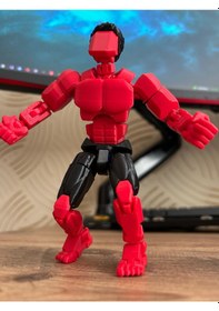 Resim Dummy Red Hulk 3d Baskı Eklemleri Hareketli Figür 16 Cm Koleksiyonluk Oyuncak Hulk 