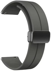 Resim GPACK Polar Ignite ile uyumlu Kordon Kayış d-buckle Mıknatıslı Silikon 20/jku, Koyu Gri 