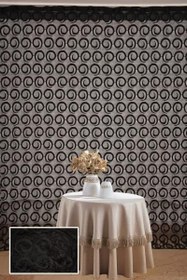 Resim VAKKO MODEL SİYAH RENK İP PERDE HAZIR DÜĞMELERİ DİKİLMİŞ İP PERDE 300 * 270 cm 