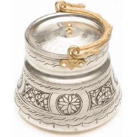 Resim Dmt Copper Home Bakır El İşlemeli Yoğurt Bakraç Mayalama Kabı 1 lt 