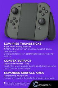 Resim cosmostech Kontrolfreek Eclipse Nintendo Switch Joy-Con & Switch Lite Uyumlu | Thumbstick | Siyah 