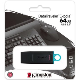 Resim Kingston 64 GB USB 3.2 HIZ FLASH BELLEK 