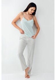 Resim Pierre Cardin Kadın Yeşil Sabahlık 5274-48545 Yeşil 