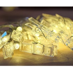 Resim Aeron Mandallı Led Işık Zinciri - 20 Adet Led Işık 