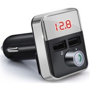 Resim Tenfowee Bt5.0 Araç Fm Transmitter, Mp3 Çalar, Elsiz Arama Ve Çift Usb Şarj Cihazı - Gümüş 