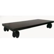 Resim Ergonomi Market Siyah Olup Kenarı Gri Desenli Mdf Bilgisayar Kasası Altı Yükseltici ve Konum Ayarlayıcı 3522 