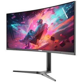Resim 34 Cube Pa-34v165c Va 1ms 165hz Hdmı Dp Type-c Usb 2k Wqhd 3440x1440 Freesync Curved Yukseklık Ayarı Vesa Rgb Sıyah Gamı 