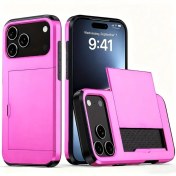 Resim Meridiangoods iPhone Uyumlu 11 Gül Kırmızı Dayanıklı Cüzdan Stili Kapak Kart Ve Nakit Bölmeli 